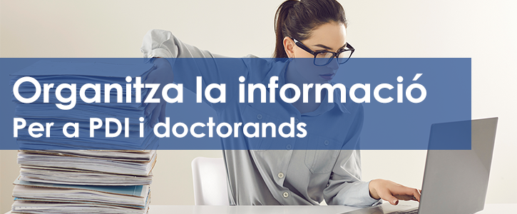Start the thesis on a good footing: organize the information