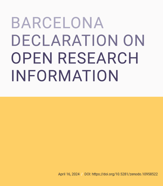 Barcelona declaration on open research information