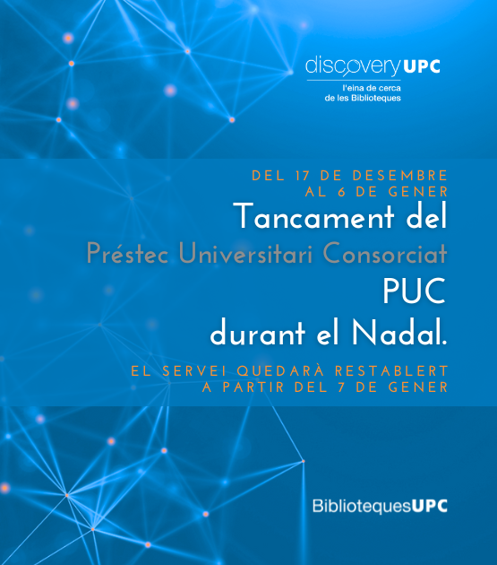 Tancament del PUC per Nadal