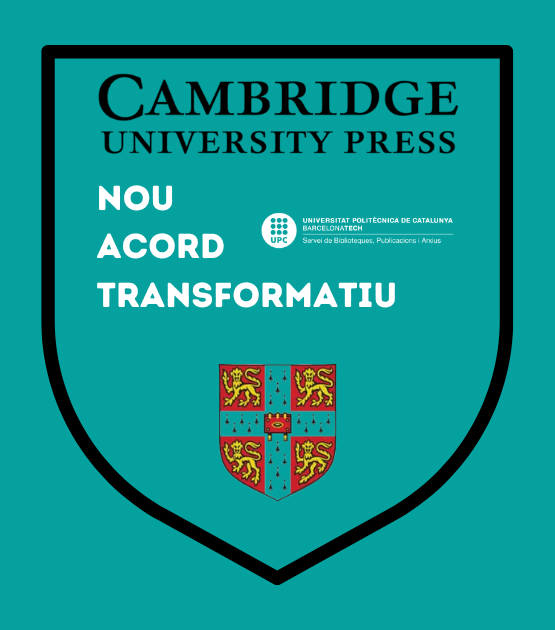 Nou acord transformatiu amb Cambridge University Press