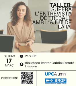 Taller: Supera l’entrevista de treball amb l’ajut de la IA