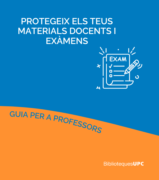 Protegeix els teus materials docents i exàmens