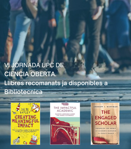 Disponibles els llibres recomanats a la IV Jornada de Ciència Oberta