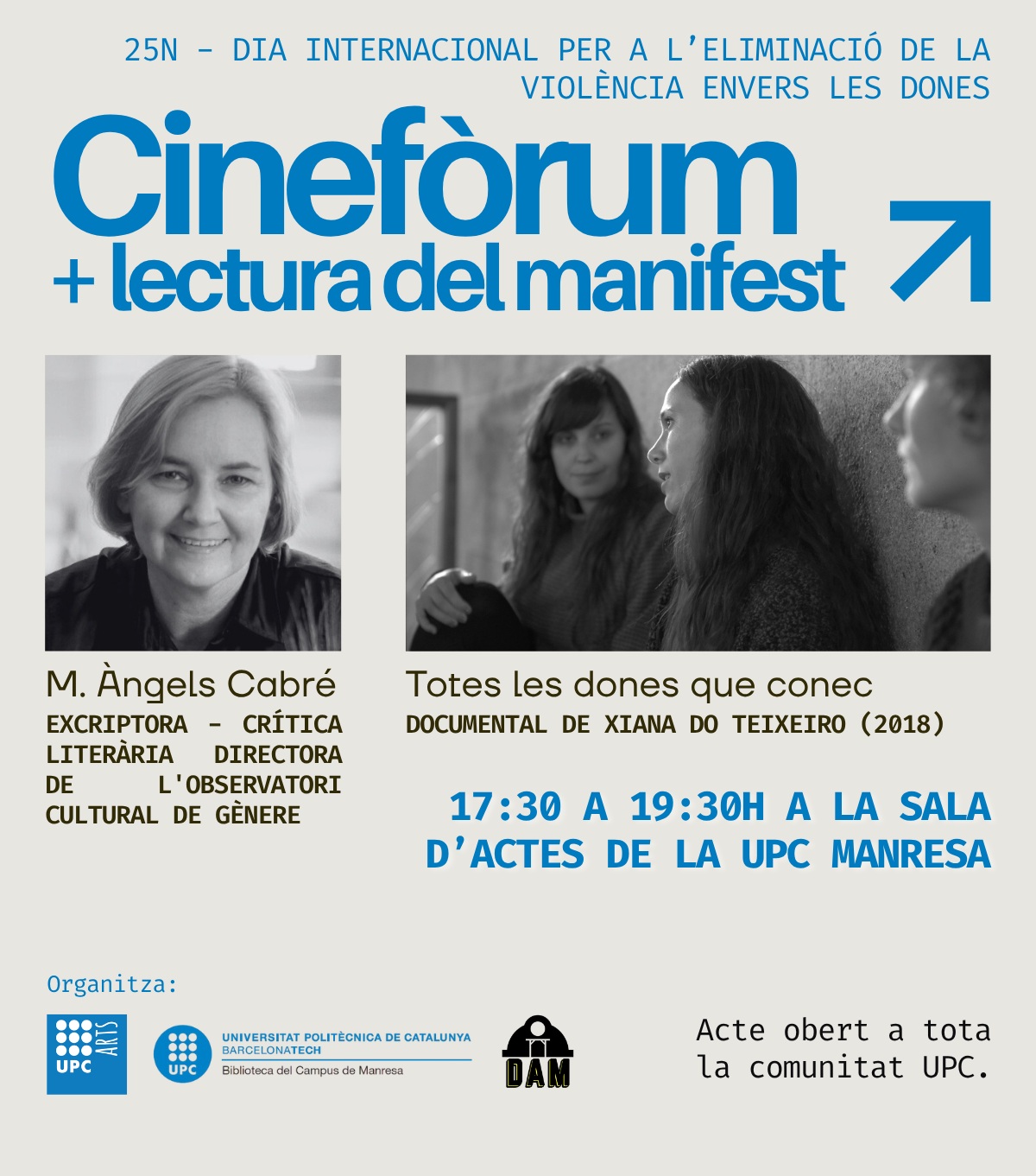 25N: Cinefòrum i lectura del manifest 25N: Cinefòrum i lectura del manifest