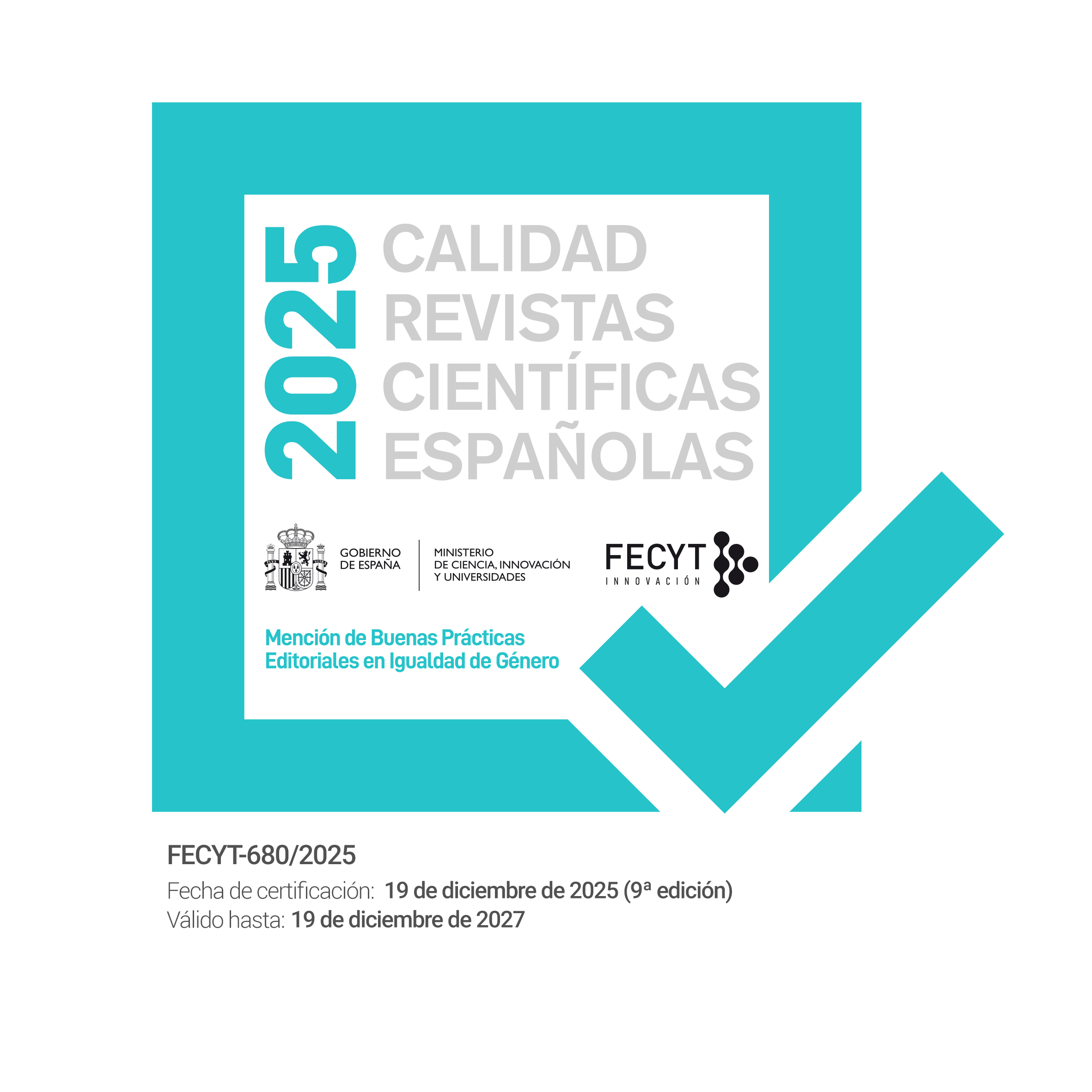 Revista ACE: segell de qualitat FECYT