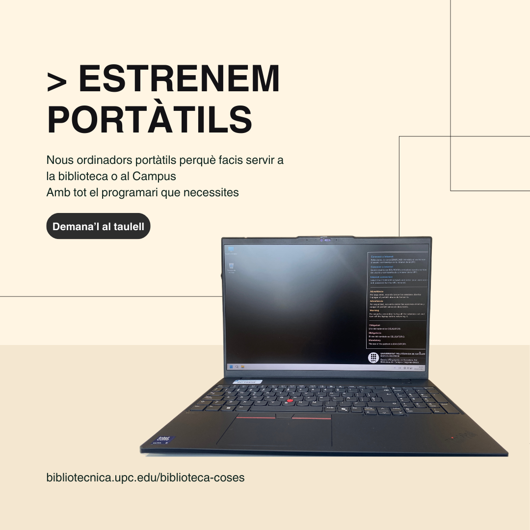 Nous portàtils disponibles en préstec