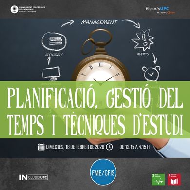 Planificació, gestió del temps i tècniques d'estudi
