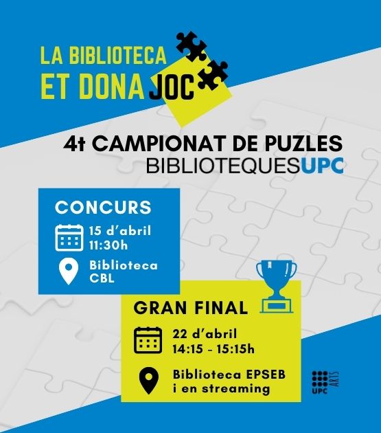 4t Campionat de Puzles a les Biblioteques UPC