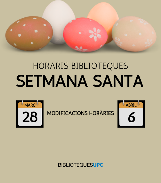 Horaris Setmana Santa 2026