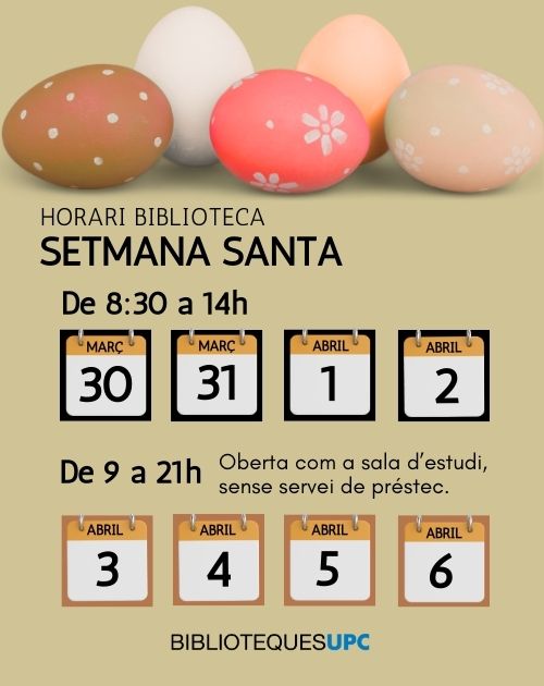 Horari setmana santa