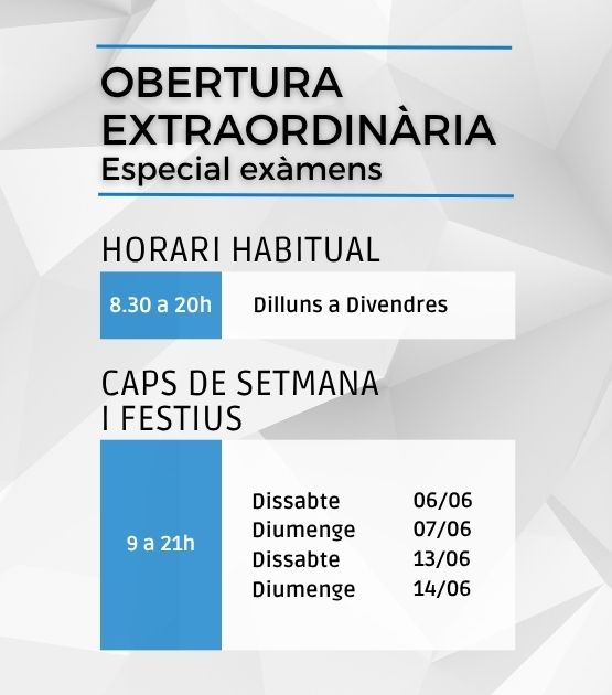Obertura en cap de setmana