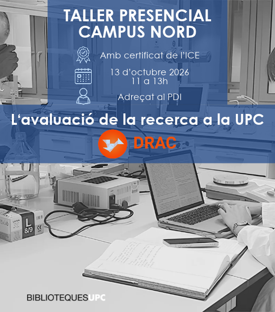 Drac i l'Avaluació de la Recerca per a PDI  - FIB, ETSETB i ETSECCPB
