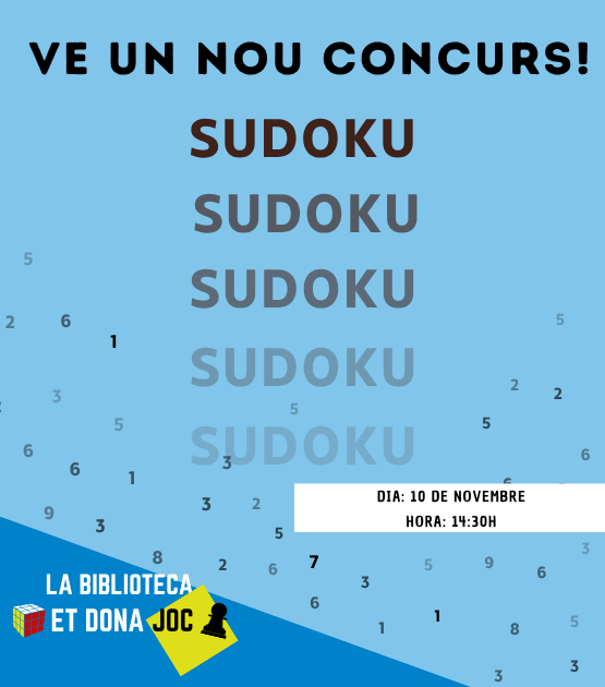 Concurs de Sudoku a la Biblioteca Concurs de Sudoku a la Biblioteca