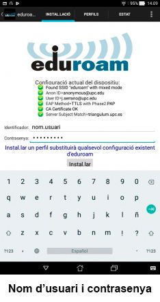 Eduroam for Android - step 4