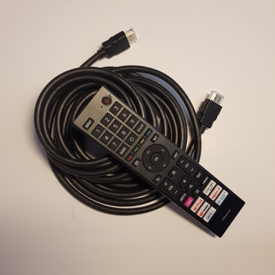 TV control and HDMI cable
