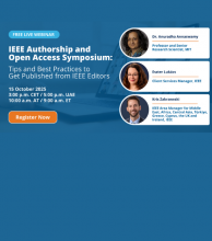 IEEE free webinar: Tips and Best Practices to Get Published from IEEE Editors