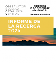 Presentació de l'informe 2024 de l'Observatori de la Recerca de la Catalunya Central
