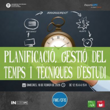 Planificació, gestió del temps i tècniques d'estudi